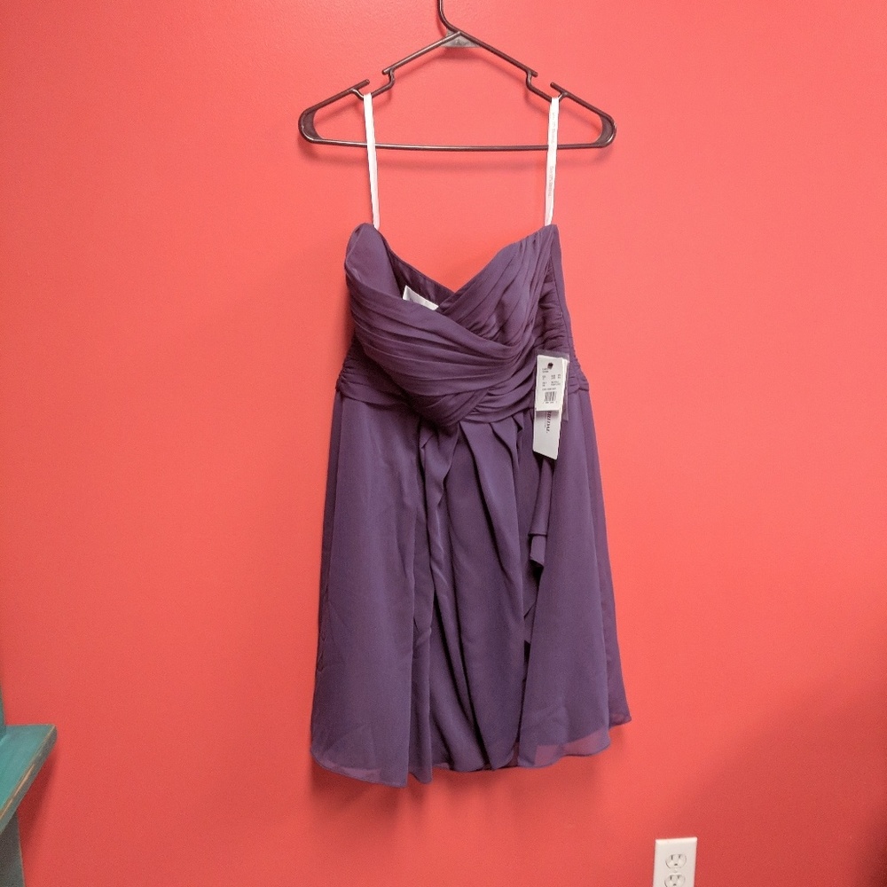 David's Bridal Strapless Dress